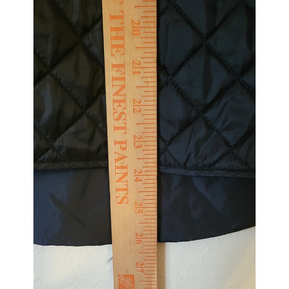 Karen Scott Sport Medium Quilted Black Vest Lightweight Thin Zippered - Picture 6 of 8